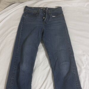 Levi Blue Wedge Straight Jeans
